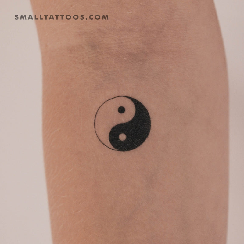 Yin Yang Temporary Tattoo (Set of 3) – Small Tattoos