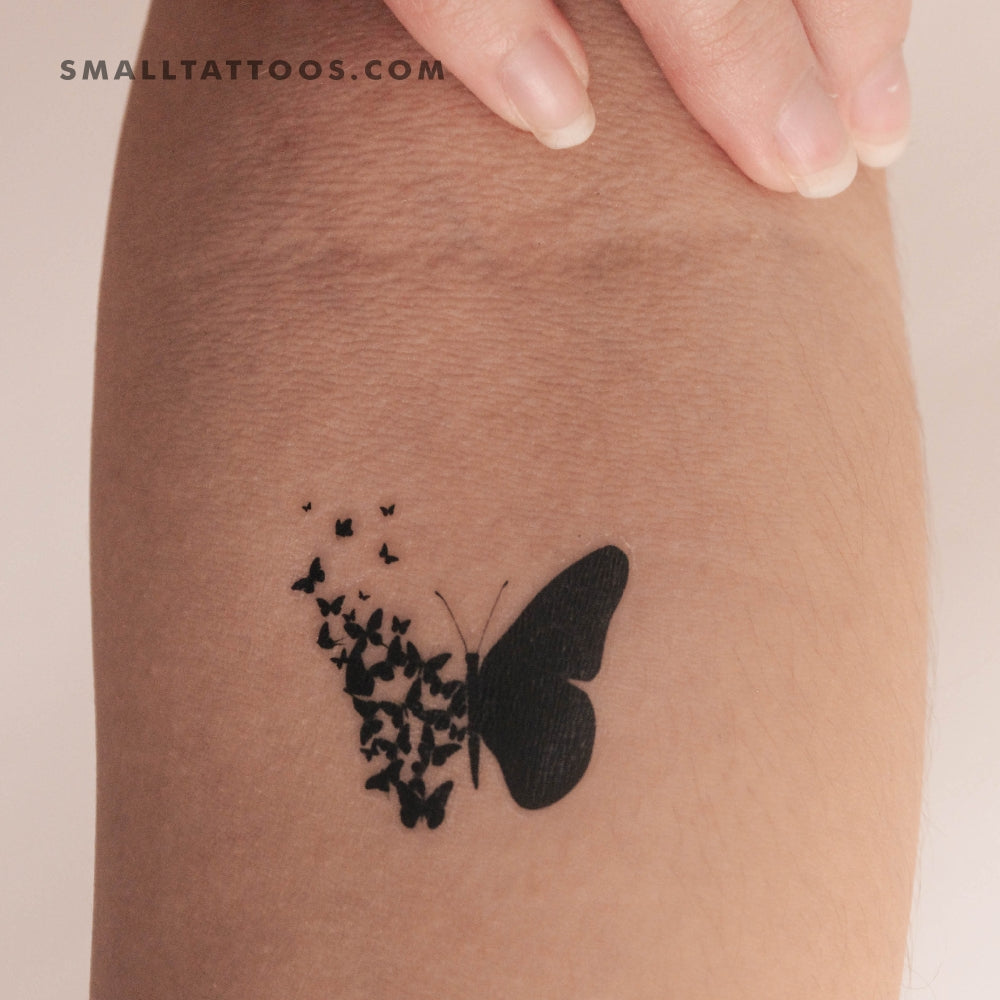 Tatuaje temporal de mariposa de nacimiento (juego de 3)