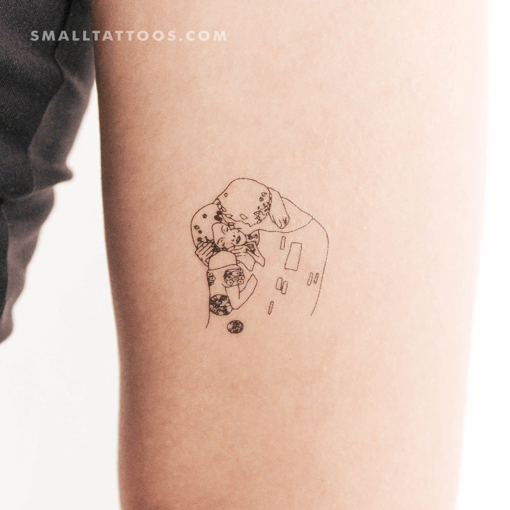 Tatuaje temporal del beso (juego de 3)