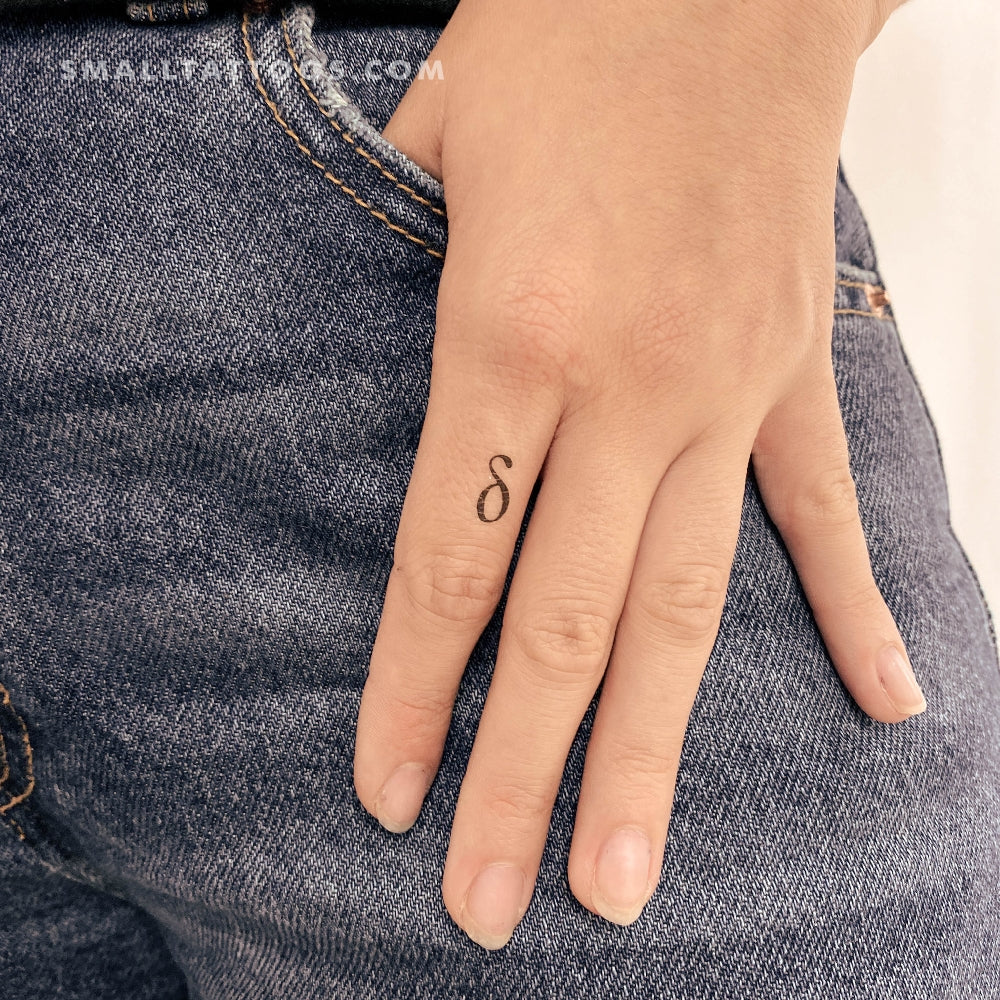 Tatuaje temporal Delta δ (juego de 3)