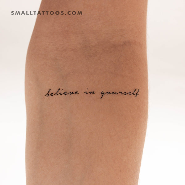 Believe In Yourself Temporary Tattoo (Set of 3)