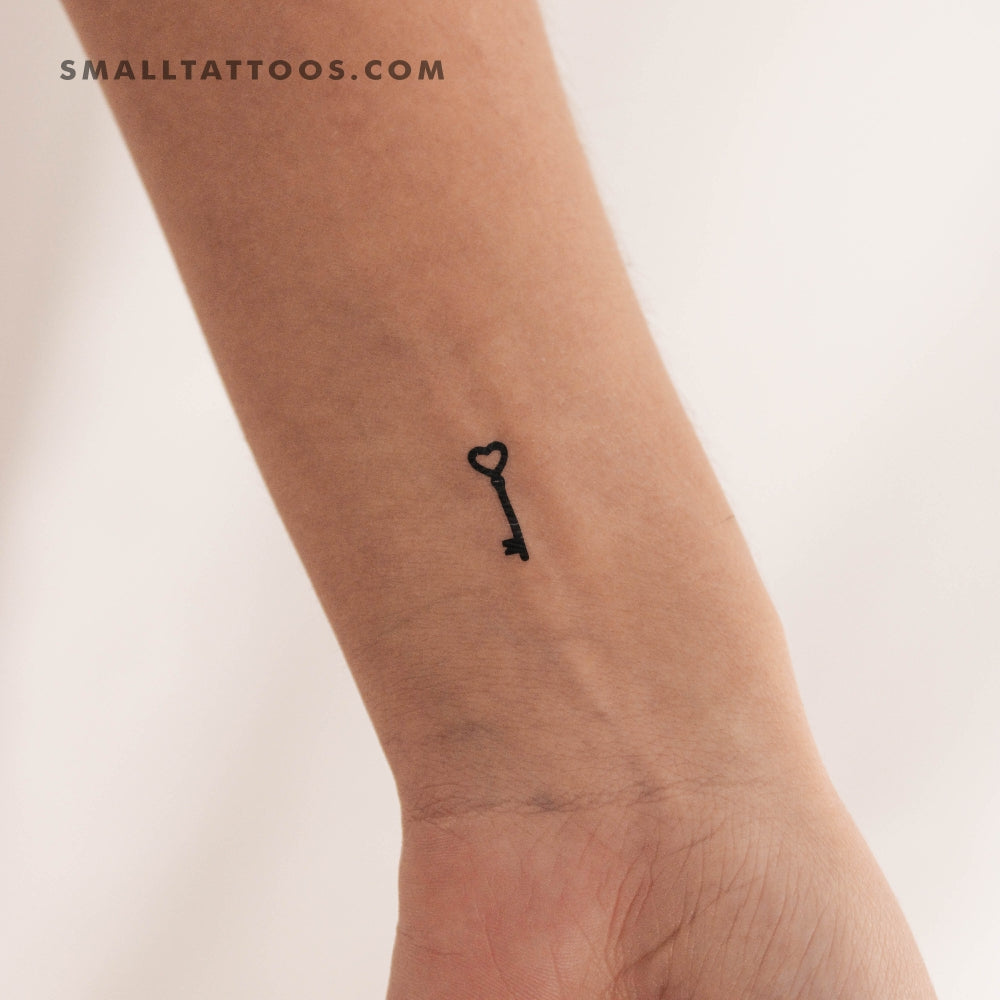Love Key Temporary Tattoo (Set of 3)