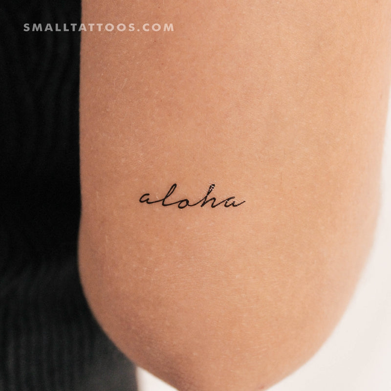 'Aloha' Temporary Tattoo (Set of 3)