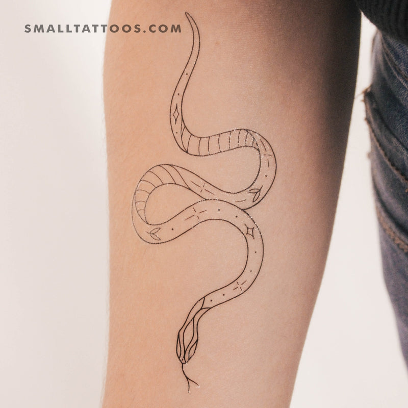 Snake Temporary Tattoo by 1991.ink (Set of 3)