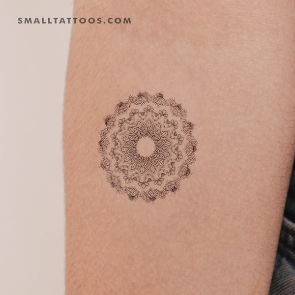 Buy Small Mandala Temporary Tattoo set of 3 Online in India - Etsy