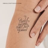 Wild Hearts Can't Be Tamed Temporary Tattoo (Set of 3)
