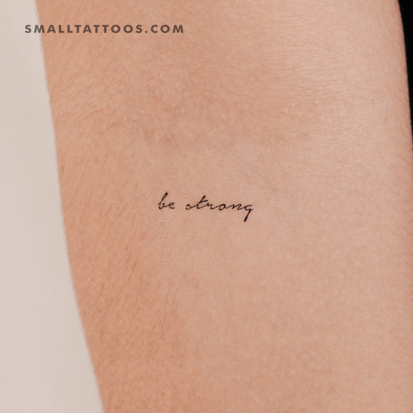 Be Strong Temporary Tattoo (Set of 3)