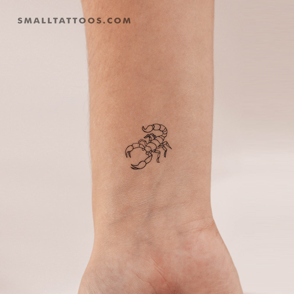 Scorpion Temporary Tattoo (Set of 3) Small Tattoos