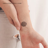 Small Flower Of Life Temporary Tattoo (Set of 3)