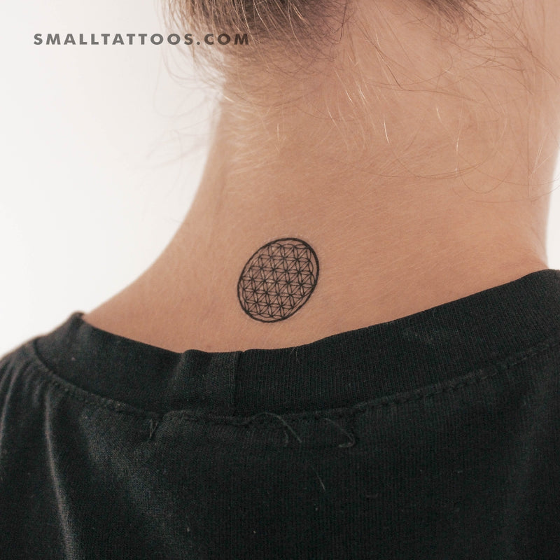 Small Flower Of Life Temporary Tattoo (Set of 3)