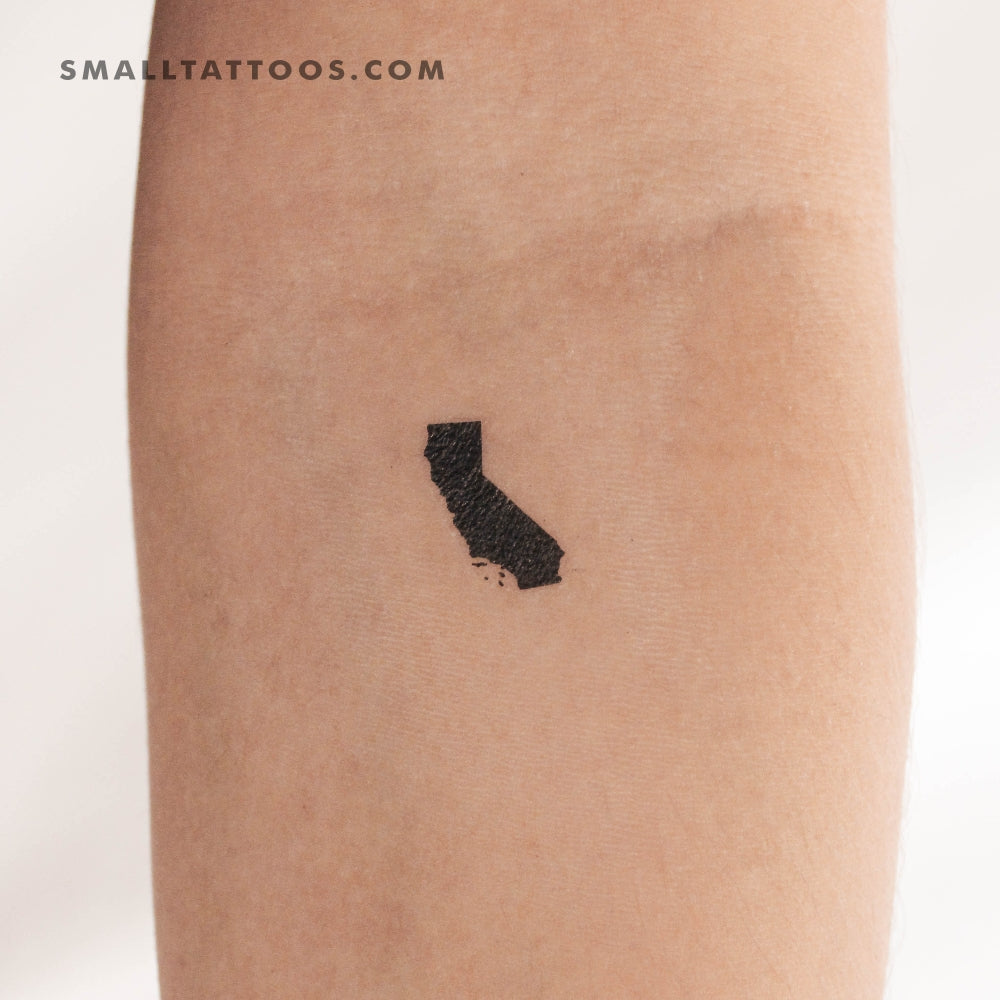 Tatuaje temporal del mapa de California (juego de 3)