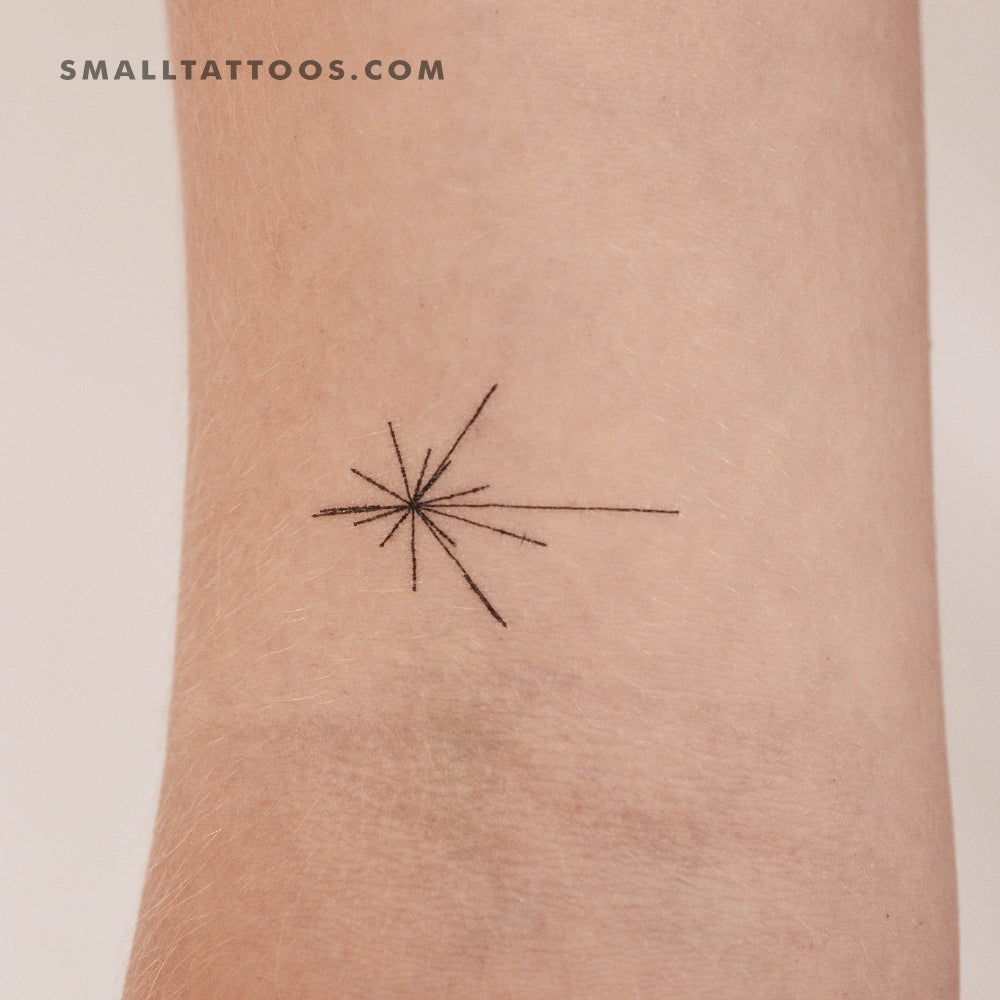 Small Pulsar Map Temporary Tattoo (Set of 3)