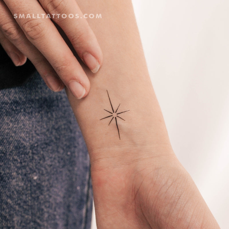 Wanderlust Compass Arrow Temporary Tattoo – MyBodiArt