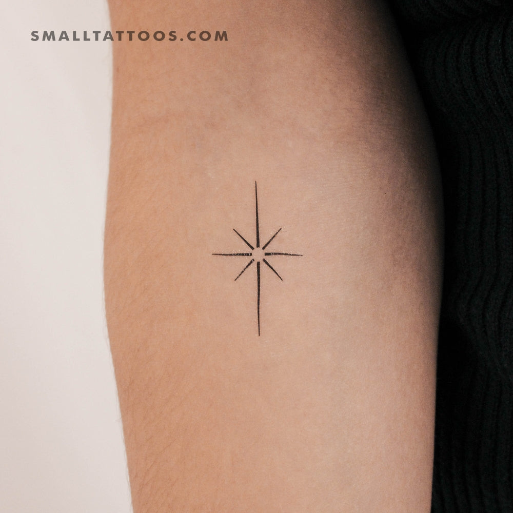 Tatuaje temporal de la Estrella del Norte (juego de 3)