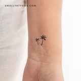 Palm Tree Couple Temporary Tattoo (Set of 3)