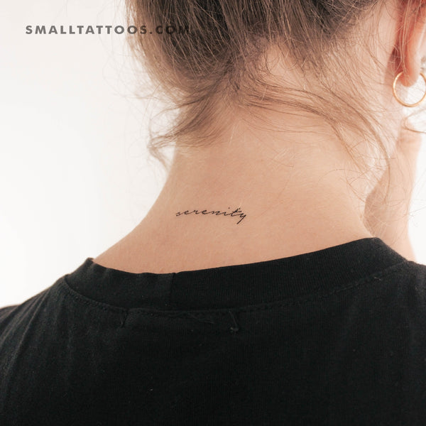 'Serenity' Temporary Tattoo (Set of 3)