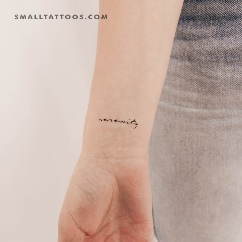 Serenity tattoo | Tattoos with meaning, Serenity tattoo, Small tattoos