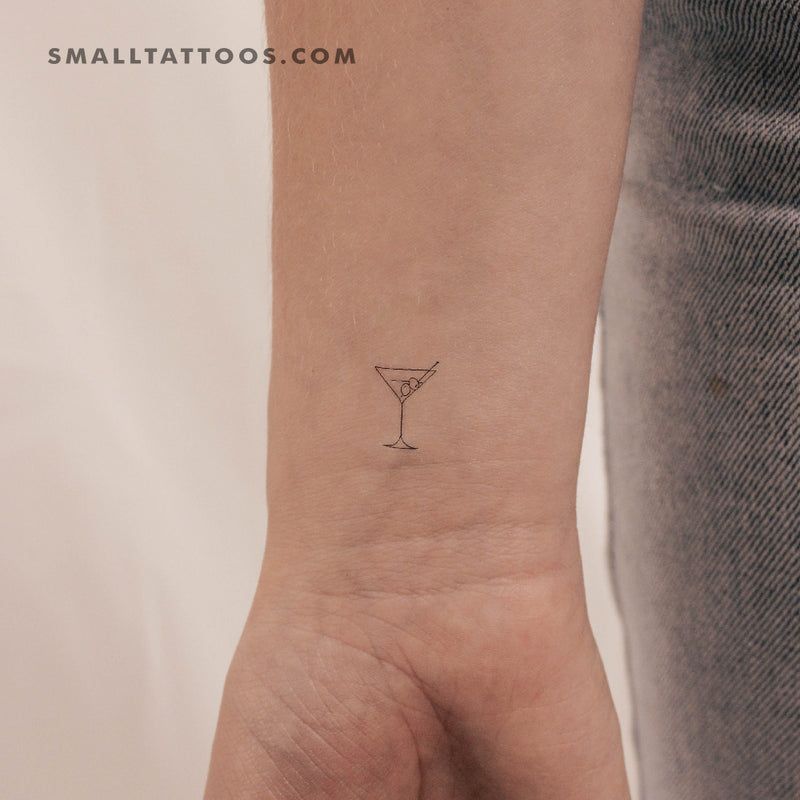 Between the Lines Tattoo and Photography - Martini glass foot tattoo by  Aaron. Hit him up for those small pieces! | Facebook