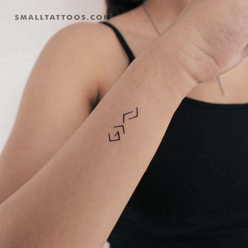 Small God is Greater Than The Highs and Lows Temporary Tattoo (Set of 3)
