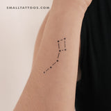 Small Dipper Constellation Temporary Tattoo (Set of 3)