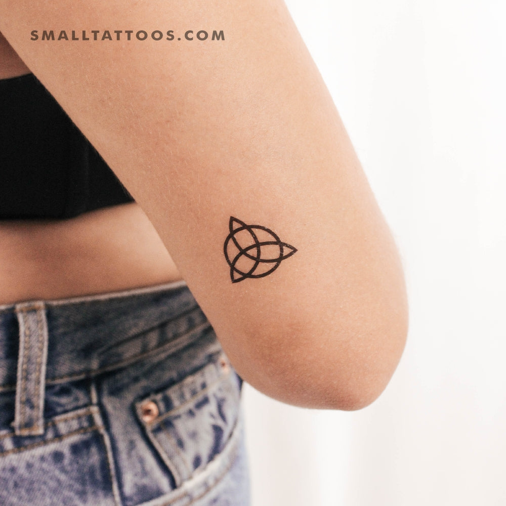 Small Trinity Knot Temporary Tattoo - Set of 3