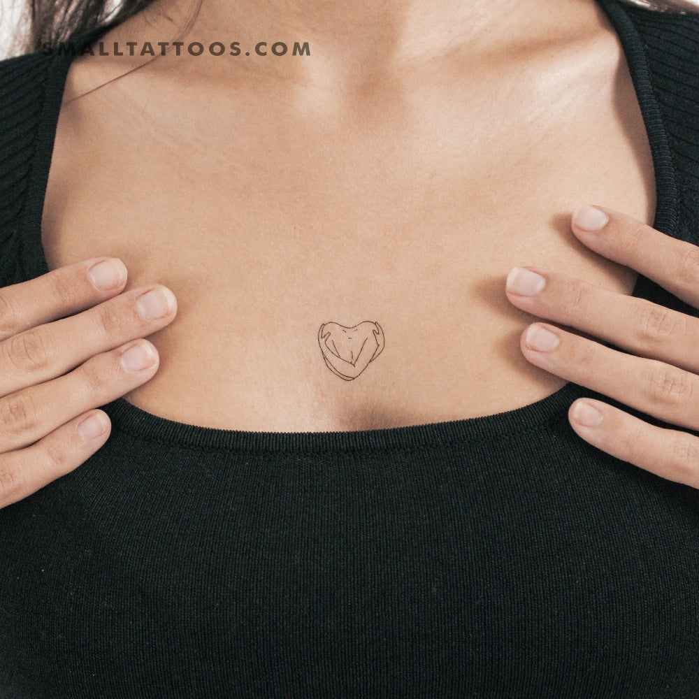 Tatuaje temporal del símbolo "Amor a mí mismo" - Juego de 3