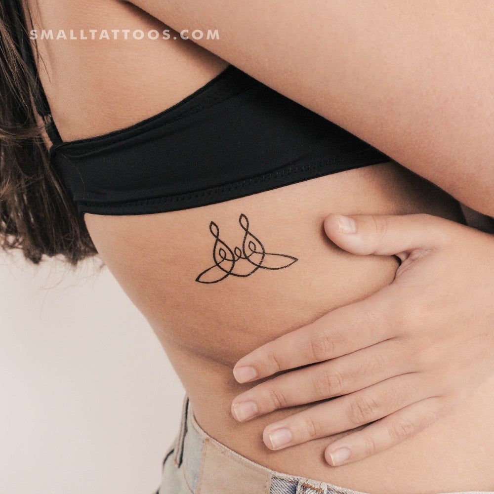 Family Of Five Unity Symbol Temporary Tattoo - Set of 3