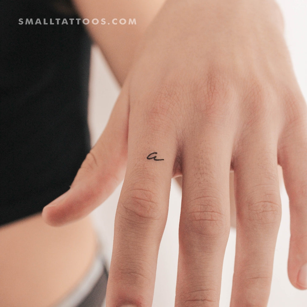 Tatuaje temporal de una carta manuscrita (juego de 3)