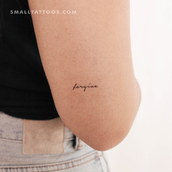 Small Forgive Temporary Tattoo - Set of 3