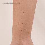 Minimalist Aquarius Constellation Temporary Tattoo (Set of 3)