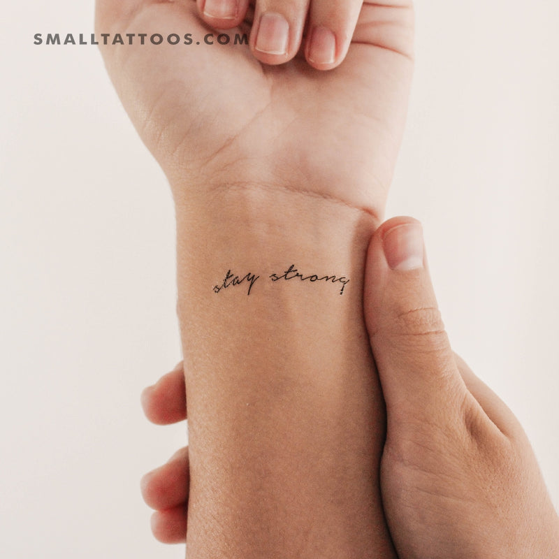 Tattoo uploaded by Fábio Watzko • Stay strong #lettering #StayStrong •  Tattoodo