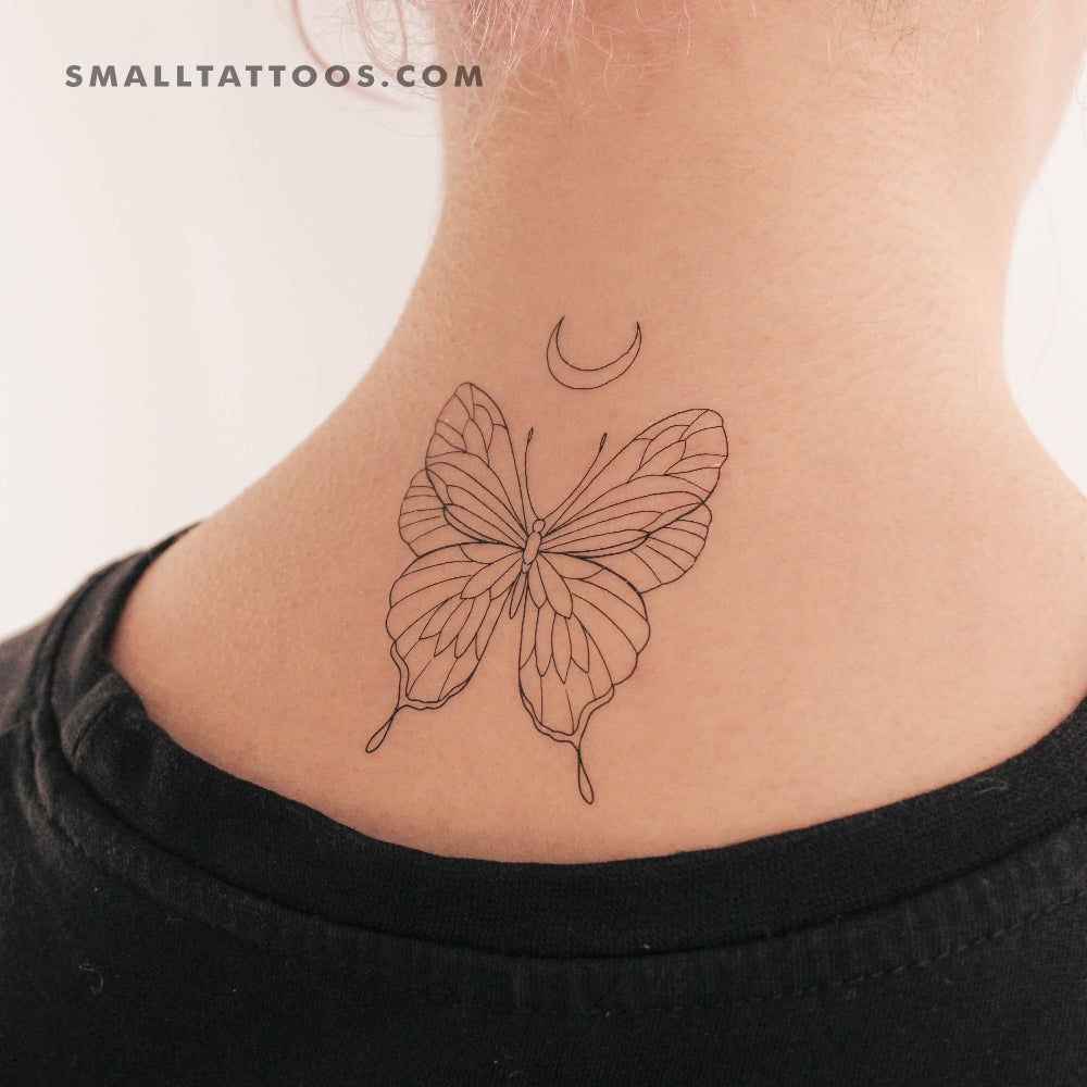 Tatuaje temporal de mariposa de 1991.ink (juego de 3)