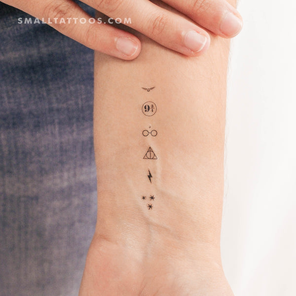 HP Symbol Chain Temporary Tattoo (Set of 3)