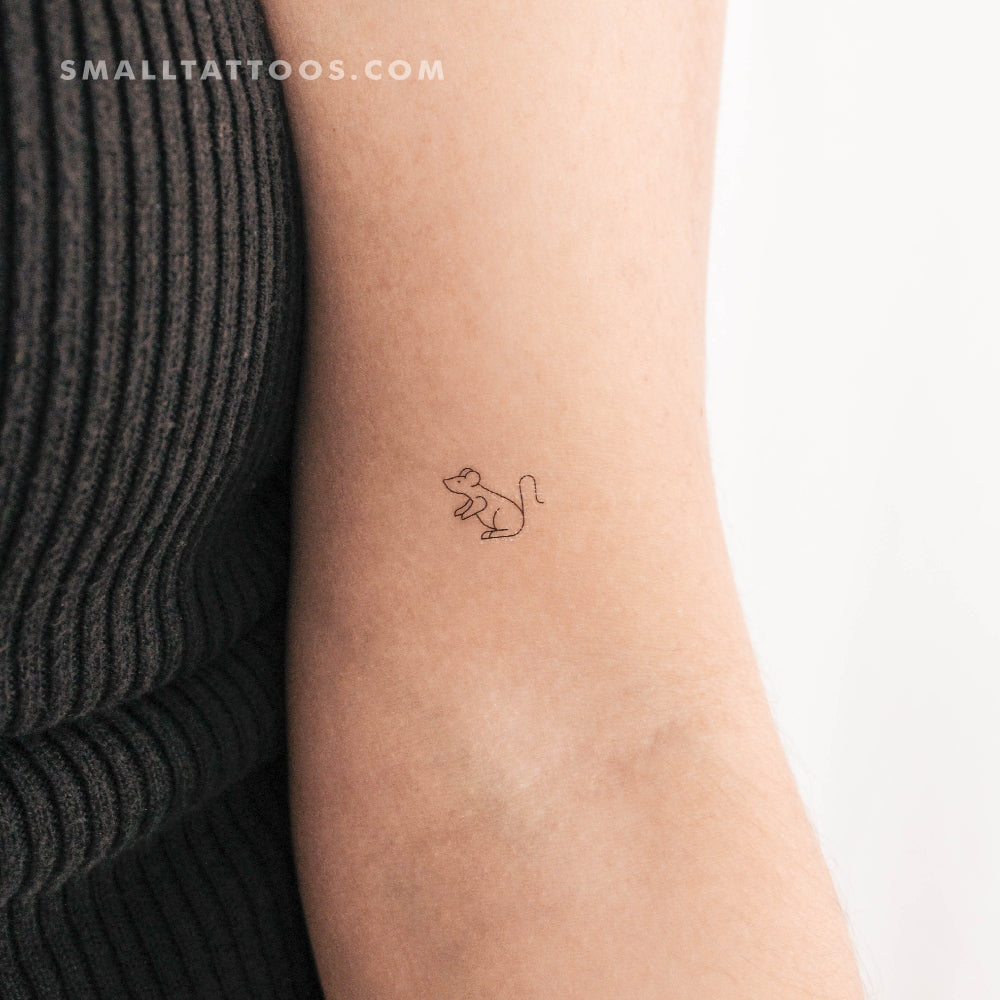 Rat Temporary Tattoo (Set of 3)