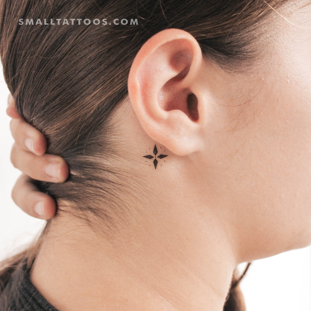 Tatuaje temporal de estrella (juego de 3)