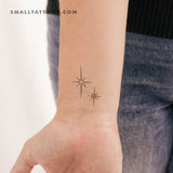 Shining Star Sparkles Temporary Tattoo (Set of 3)