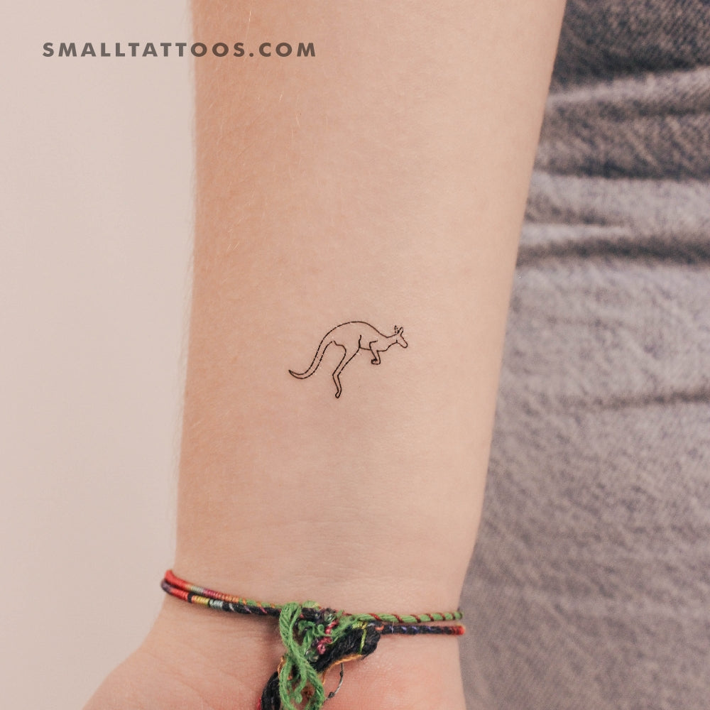 Kangaroo Temporary Tattoo - Set of 3