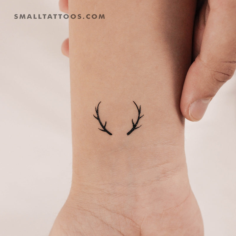 Large antlers | Temporary tattoos - minink