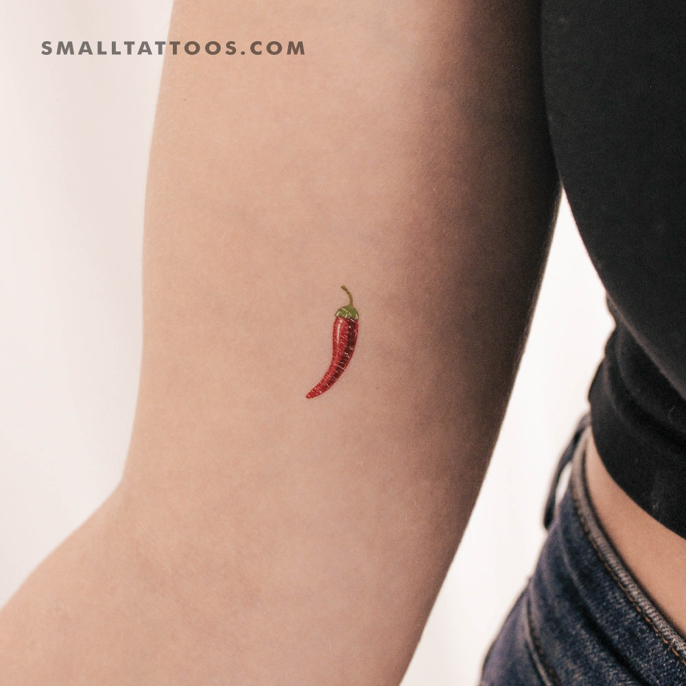 Tatuaje temporal de chile (juego de 3)