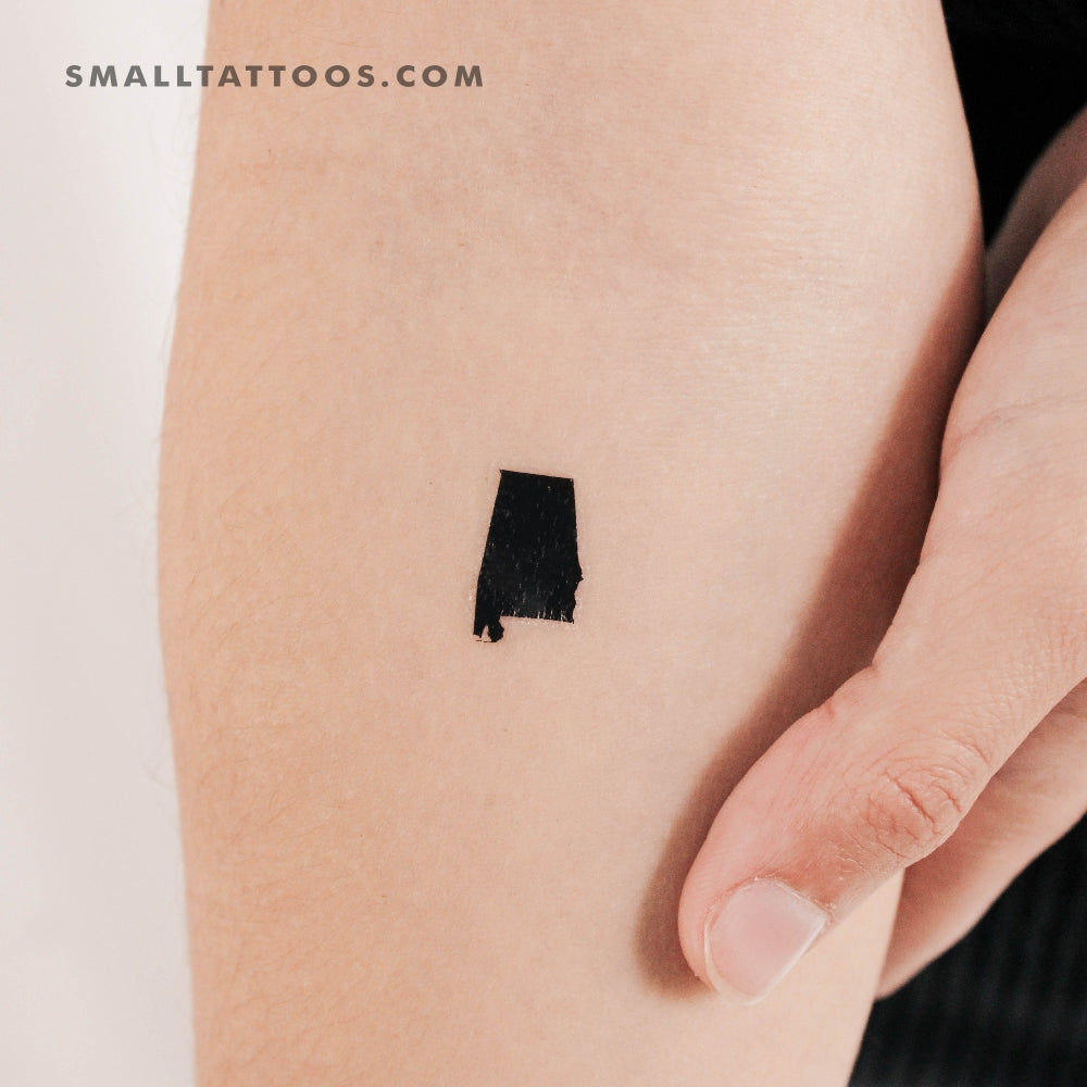 Tatuaje temporal del mapa de Alabama (juego de 3)