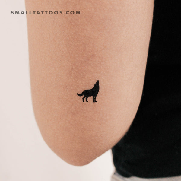 Small Wolf Temporary Tattoo – neartattoos