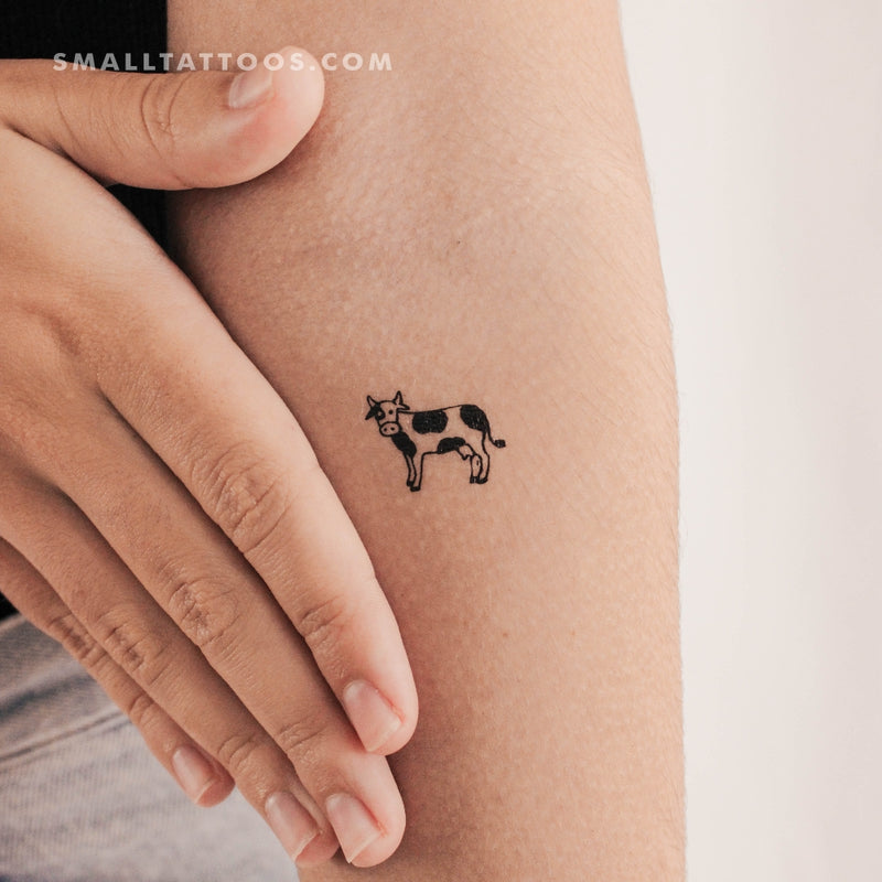Cow Face Temporary Tattoo - Set of 3 – Little Tattoos