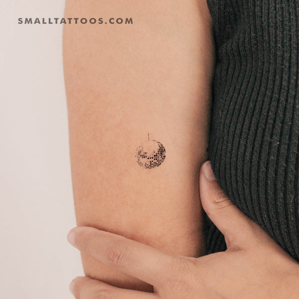 Small Disco Ball Temporary Tattoo (Set of 3)