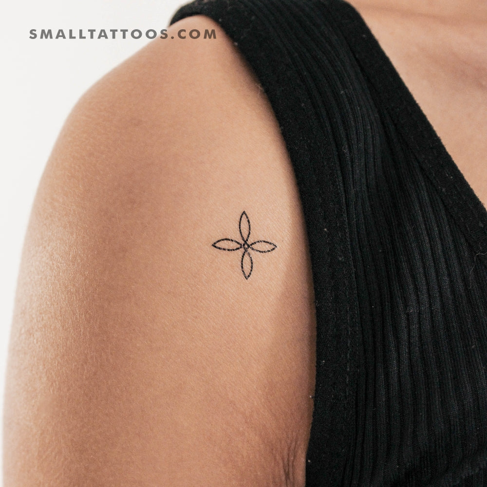 Tatuaje temporal de nudo cuaternario pequeño (juego de 3)