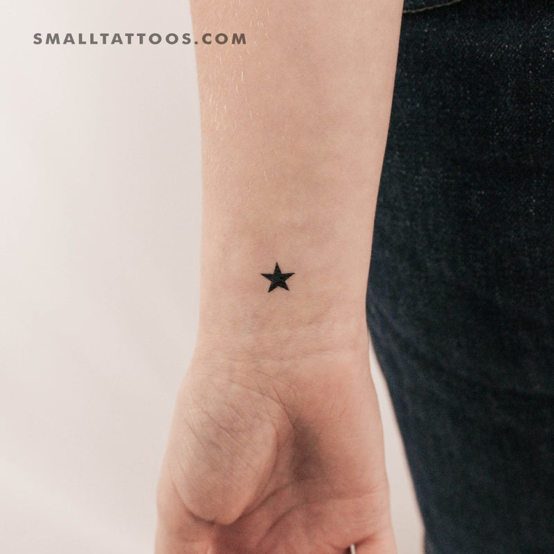 Red Star Temporary Tattoo - Tattoos Ship in 24 Hours!
