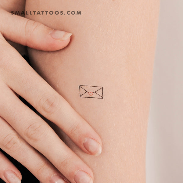 Tiny Love Letter Temporary Tattoo (Set of 3)