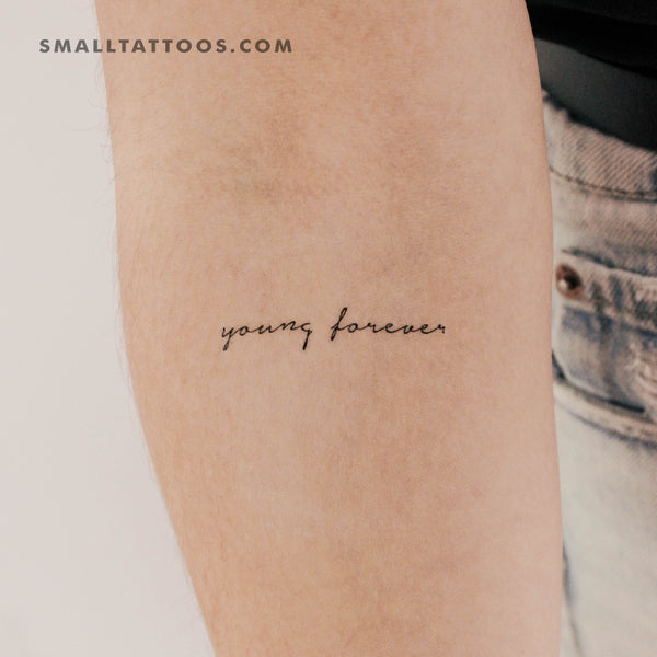 Young Forever Temporary Tattoo (Set of 3)
