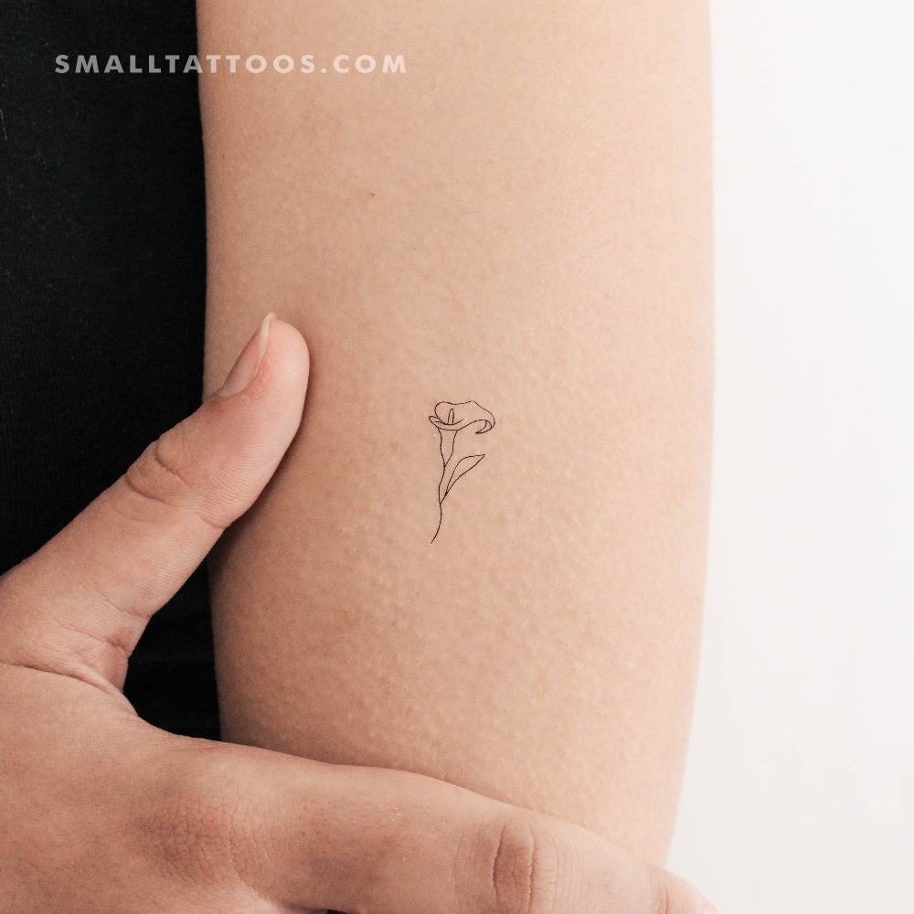 Calla Lily Temporary Tattoo (Set of 3)