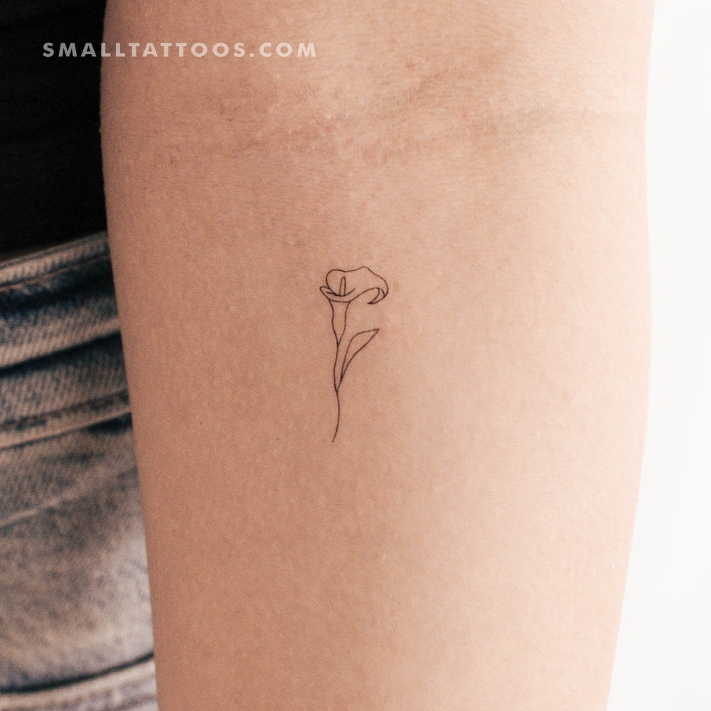 Calla Lily Temporary Tattoo (Set of 3)