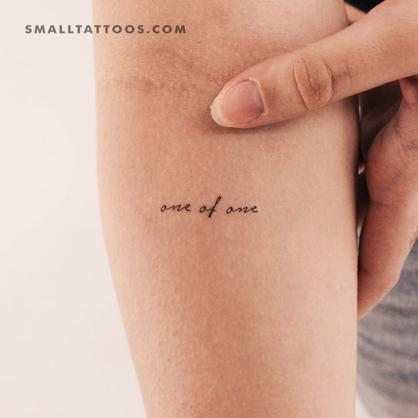 One Of One Temporary Tattoo (Set of 3)